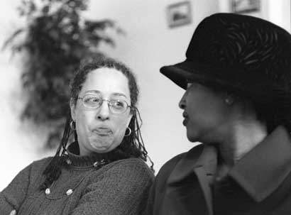 At a recent birthday lunch in Oakland.