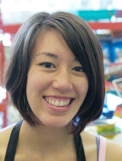 Young lady at a pet store