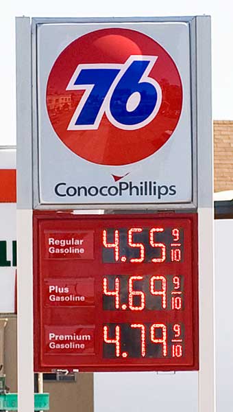 June 12th gas prices in Oakland.