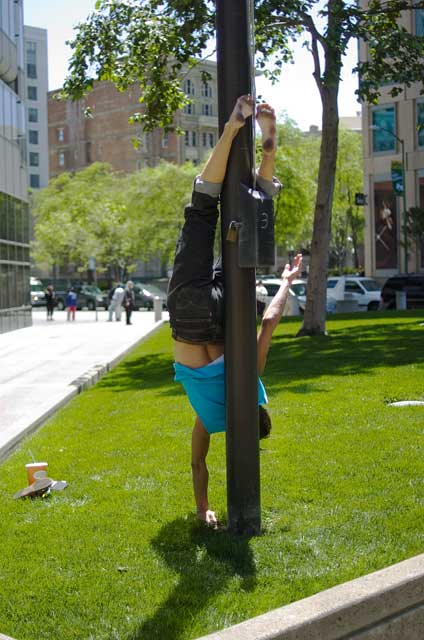 Walking today in downtown Oakland.