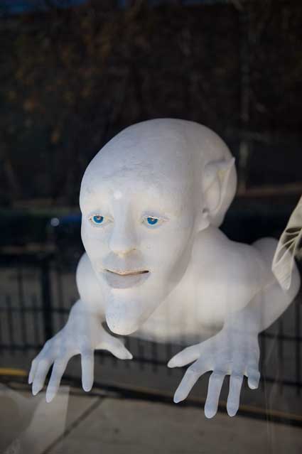 An art gallery window in Bisbee, AZ.